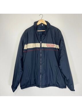 Navy Windbreaker Jacket